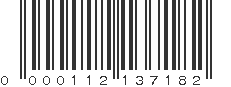 UPC 000112137182