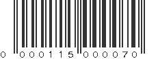 UPC 000115000070