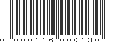 UPC 000116000130