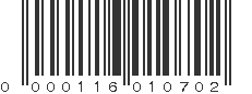 UPC 000116010702