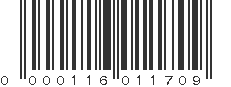 UPC 000116011709