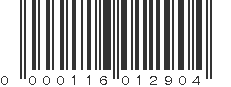 UPC 000116012904