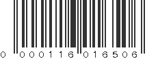 UPC 000116016506