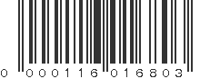 UPC 000116016803