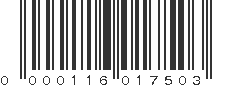 UPC 000116017503