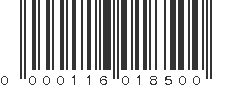 UPC 000116018500