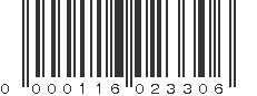 UPC 000116023306