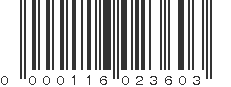 UPC 000116023603