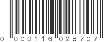 UPC 000116028707