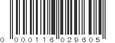 UPC 000116029605