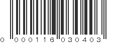 UPC 000116030403