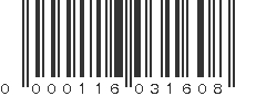 UPC 000116031608