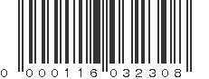 UPC 000116032308