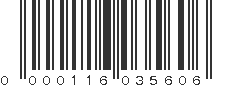 UPC 000116035606