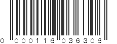 UPC 000116036306