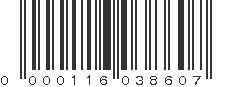 UPC 000116038607