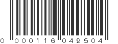 UPC 000116049504