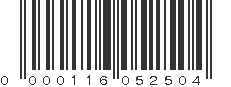 UPC 000116052504