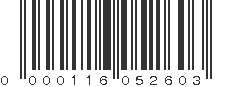 UPC 000116052603