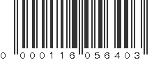 UPC 000116056403