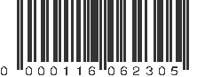 UPC 000116062305