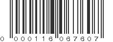 UPC 000116067607