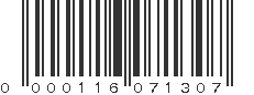 UPC 000116071307