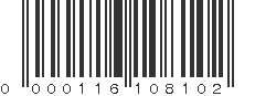 UPC 000116108102