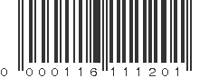 UPC 000116111201