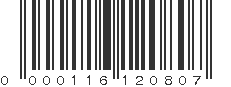 UPC 000116120807