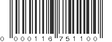 UPC 000116751100