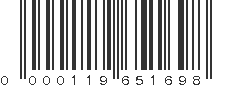 UPC 000119651698