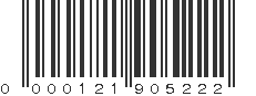 UPC 000121905222