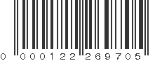 UPC 000122269705