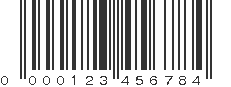 UPC 000123456784