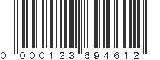 UPC 000123694612