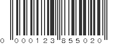 UPC 000123855020