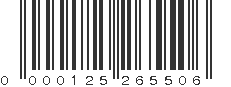 UPC 000125265506