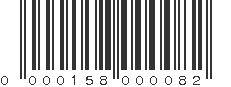 UPC 000158000082