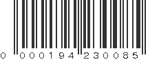 UPC 000194230085