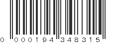 UPC 000194348315