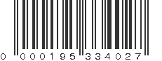 UPC 000195334027