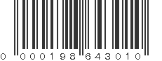 UPC 000198643010