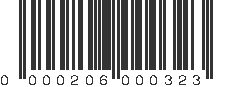 UPC 000206000323