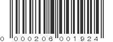 UPC 000206001924