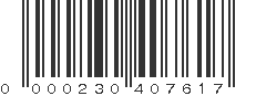 UPC 000230407617