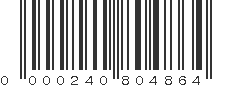 UPC 000240804864