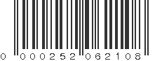 UPC 000252062108