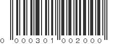 UPC 000301002000