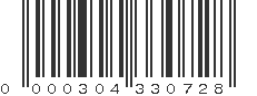 UPC 000304330728